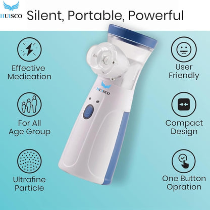 Portable Handheld Mesh Nebulizer: Silent One-Touch Rapid Relief for All Ages