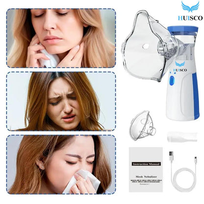 Portable Handheld Mesh Nebulizer: Silent One-Touch Rapid Relief for All Ages
