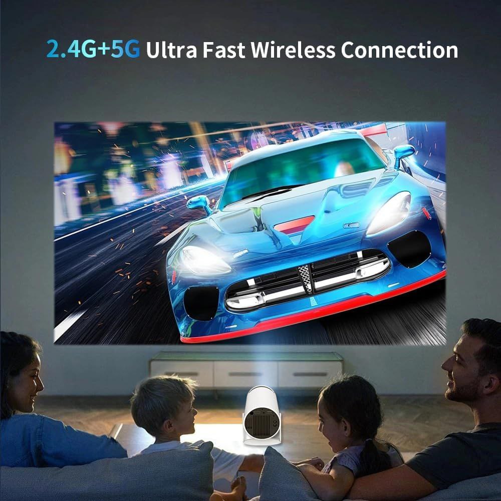 Turn Any Wall Into a 120” Smart Theatre – Android 5G WiFi Projector