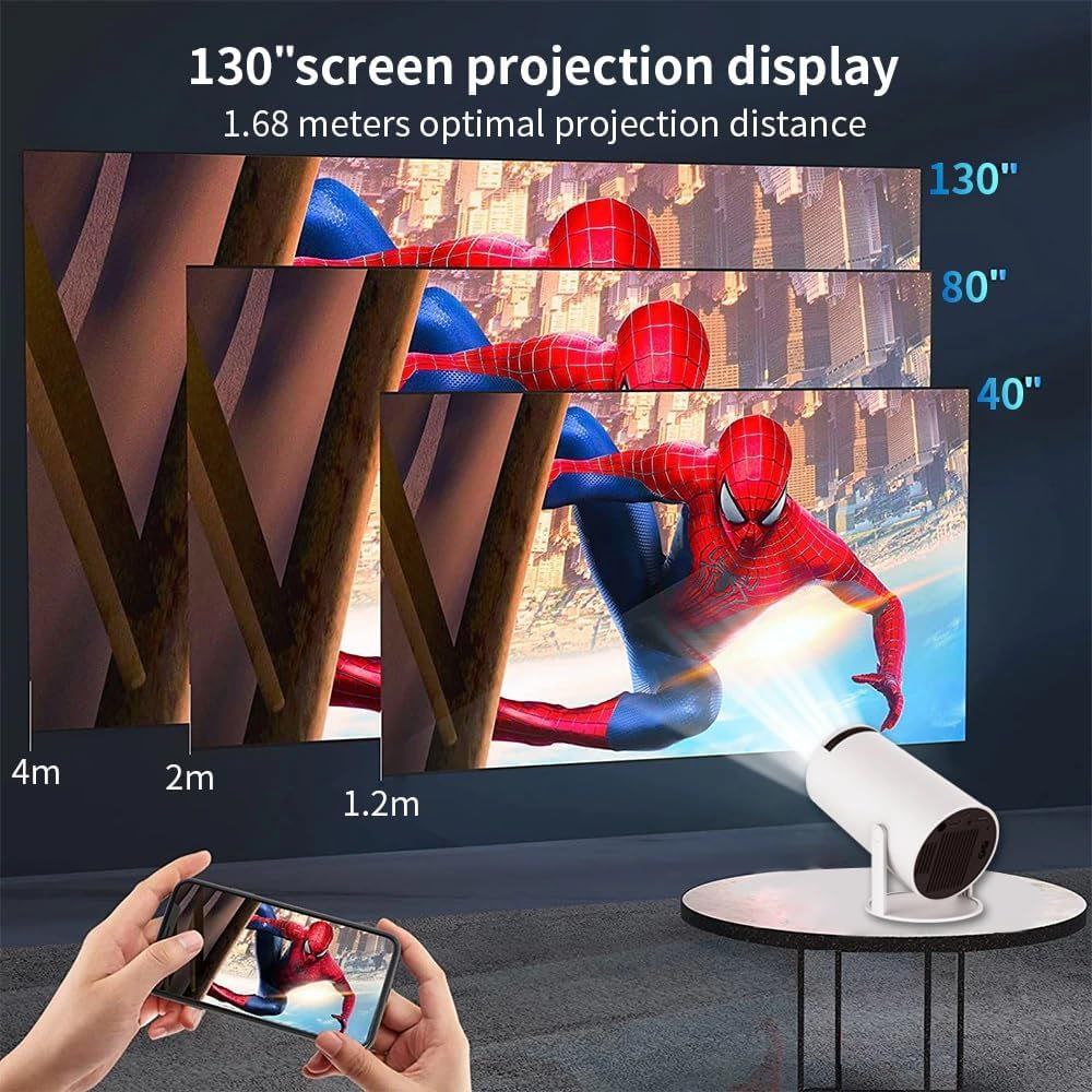Turn Any Wall Into a 120” Smart Theatre – Android 5G WiFi Projector